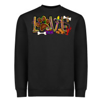 Black Mardi Gras love dog paw Heavyweight Sweatshirt - BundleAndBundleShop