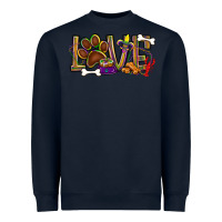 Navy Mardi Gras love dog paw Heavyweight Sweatshirt - BundleAndBundleShop
