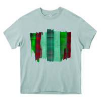 Arona Green Red Western Farm Life Brush Stroke Heavy Core Tee - Bettercallsaul