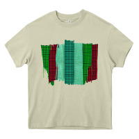 Mossy Green Red Western Farm Life Brush Stroke Heavy Core Tee - Bettercallsaul