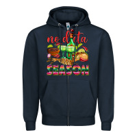 Navy No Dieta Season Zipper Hoodie - texasbilliewilder
