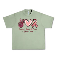 Oil Green Peace love cure Uterine Cancer Urban Heavy Tee - NancyCooperArtShop