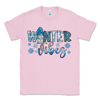 Bubblegum Pink winter vibes gnome Classic Tee - JahusDesignShop