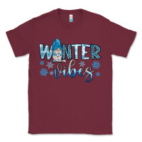 Burgundy winter vibes gnome Classic Tee - JahusDesignShop
