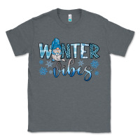 Charcoal Heather winter vibes gnome Classic Tee - JahusDesignShop