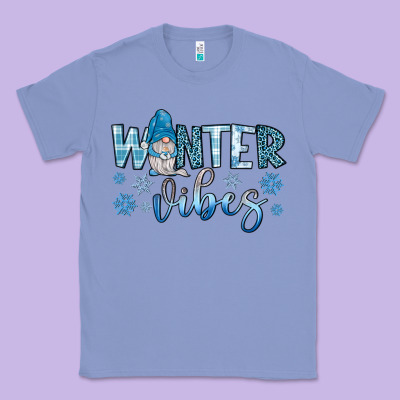 Winter Vibes Gnome Classic Tee Designed By Jahusdesignshop