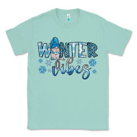 Seafoam winter vibes gnome Classic Tee - JahusDesignShop
