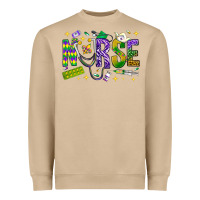 Mushroom Mardi Gras nurse Heavyweight Sweatshirt - BundleAndBundleShop