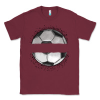 Burgundy custom soccer Classic Tee - MaliasSmallBusiness
