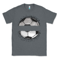 Charcoal Heather custom soccer Classic Tee - MaliasSmallBusiness