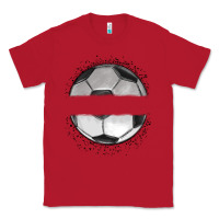Red custom soccer Classic Tee - MaliasSmallBusiness