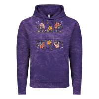 Cloud Purple wildflower your text here Vintage Hoodie - MaliasSmallBusiness