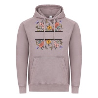 Vintage Zinc wildflower your text here Vintage Hoodie - MaliasSmallBusiness