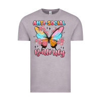 Vintage Zinc anti social butterfly Vintage Tee - MaliasSmallBusiness