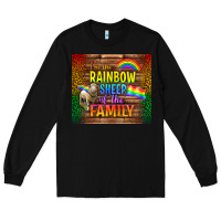 Black I'm The Rainbow Sheep Of The Family Tumbler Long Sleeve Tee - BundleAndBundleShop
