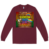 Burgundy I'm The Rainbow Sheep Of The Family Tumbler Long Sleeve Tee - BundleAndBundleShop