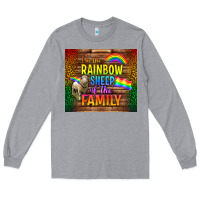 Heather Grey I'm The Rainbow Sheep Of The Family Tumbler Long Sleeve Tee - BundleAndBundleShop