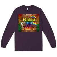 Plum I'm The Rainbow Sheep Of The Family Tumbler Long Sleeve Tee - BundleAndBundleShop