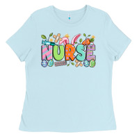 Baby Blue easter nurse Ladies Tee - Artiststas