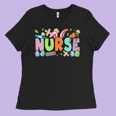 Easter Nurse Ladies Tee Designed By Artiststas