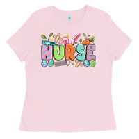Bubblegum Pink easter nurse Ladies Tee - Artiststas