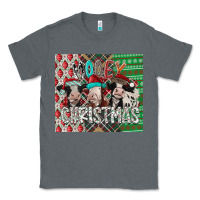 Charcoal Heather mooey Christmas Classic Tee - CowhideDigitalArt