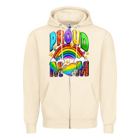 Sandshell Proud Mom Zipper Hoodie - NancyCooperArtShop