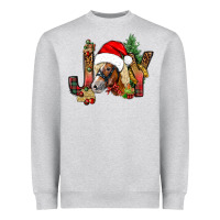 Heather Grey joy christmas with horse bbs Heavyweight Sweatshirt - BundleAndBundleShop