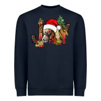 Navy joy christmas with horse bbs Heavyweight Sweatshirt - BundleAndBundleShop