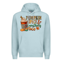 Blue Mist pumpkin spice and everything nice Premium Hoodie - CowGirlArtShop