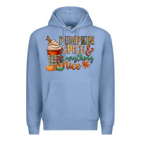 Colony Blue pumpkin spice and everything nice Premium Hoodie - CowGirlArtShop