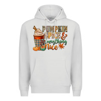 Dove Grey pumpkin spice and everything nice Premium Hoodie - CowGirlArtShop