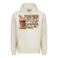Oatmeal Heather pumpkin spice and everything nice Premium Hoodie - CowGirlArtShop
