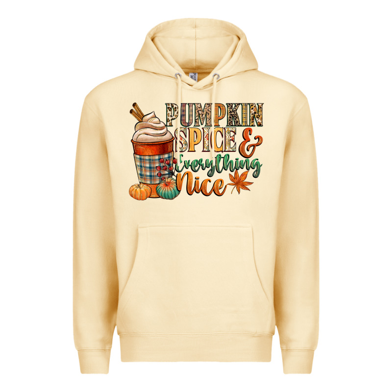 Pumpkin Spice And Everything Nice Premium Hoodie by CowGirlArtShop | Teevron