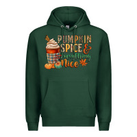 Sports Green pumpkin spice and everything nice Premium Hoodie - CowGirlArtShop