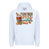 White pumpkin spice and everything nice Premium Hoodie - CowGirlArtShop