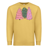 Antique Gold christmas trees Premium Sweatshirt - CowGirlArtShop