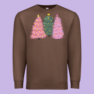 Christmas Trees Premium Sweatshirt Designed By Cowgirlartshop