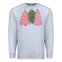 Heather Grey christmas trees Premium Sweatshirt - CowGirlArtShop