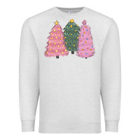 Oatmeal Heather christmas trees Premium Sweatshirt - CowGirlArtShop