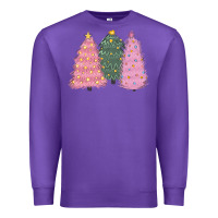 Purple christmas trees Premium Sweatshirt - CowGirlArtShop