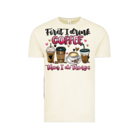 Vintage Arctic first i drink coffee then i do things Vintage Tee - MaliasSmallBusiness