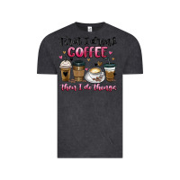 Vintage Black first i drink coffee then i do things Vintage Tee - MaliasSmallBusiness