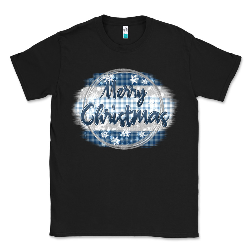 Merry Christmas Blue Classic Tee by MaliasSmallBusiness | Teevron