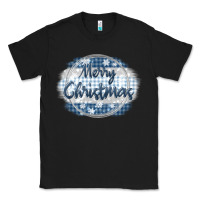 Black merry christmas blue Classic Tee - MaliasSmallBusiness