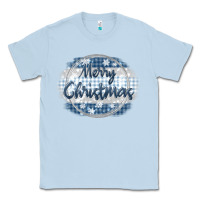 Dusty Blue merry christmas blue Classic Tee - MaliasSmallBusiness