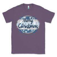 Lavender merry christmas blue Classic Tee - MaliasSmallBusiness