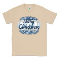 Mushroom merry christmas blue Classic Tee - MaliasSmallBusiness