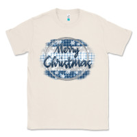 Natural merry christmas blue Classic Tee - MaliasSmallBusiness