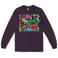 Plum LGBTQ I Can't Even Think Straight Long Sleeve Tee - BundleAndBundleShop
